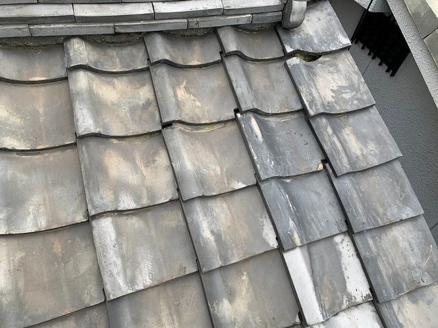 瓦屋根袖瓦まわりズレ