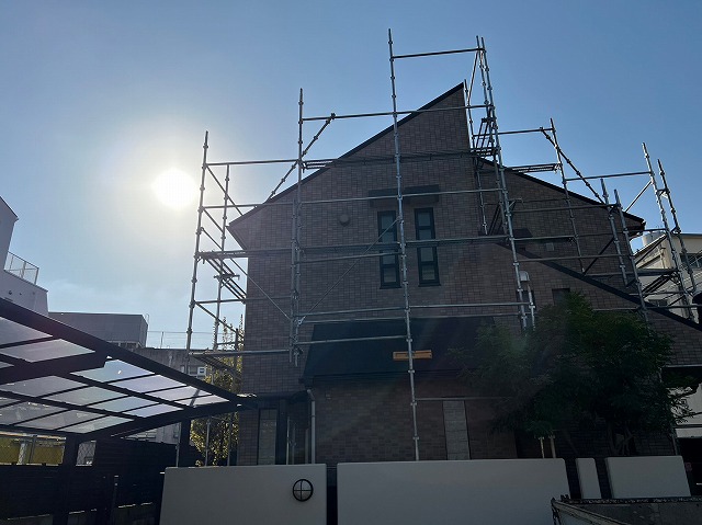 メッシュシート撤去