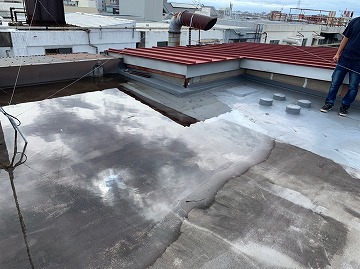 屋上雨水溜まり