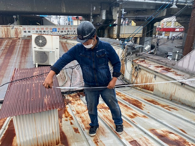 瓦棒屋根現場調査