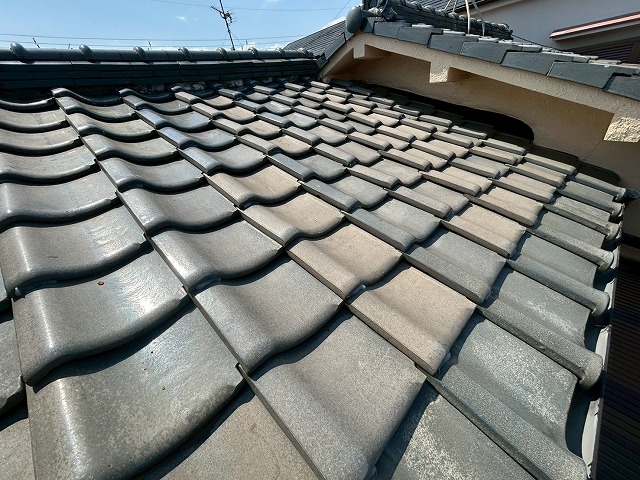 瓦交換後の屋根