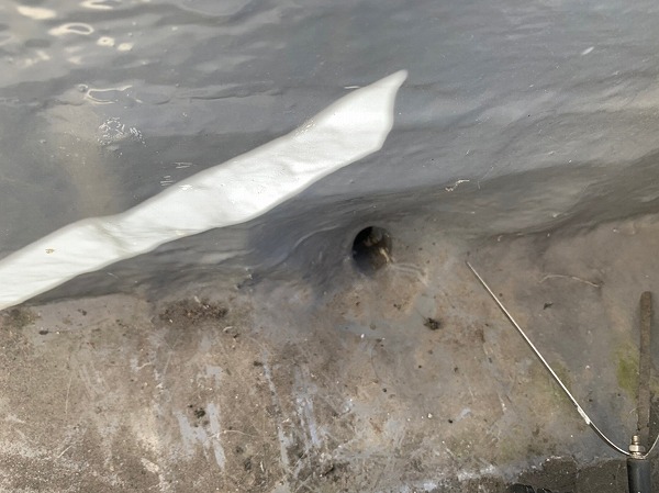 改修ドレンが施工されています