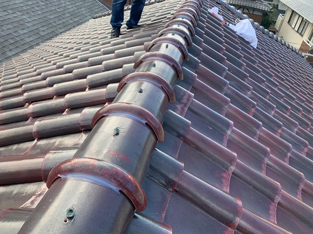 棟冠瓦コーキング