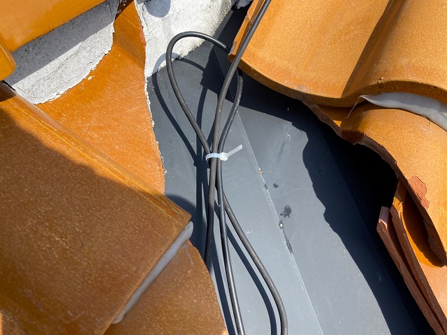 テレビアンテナ結束バンド