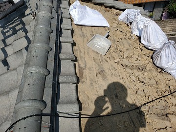 屋根部分葺き替え