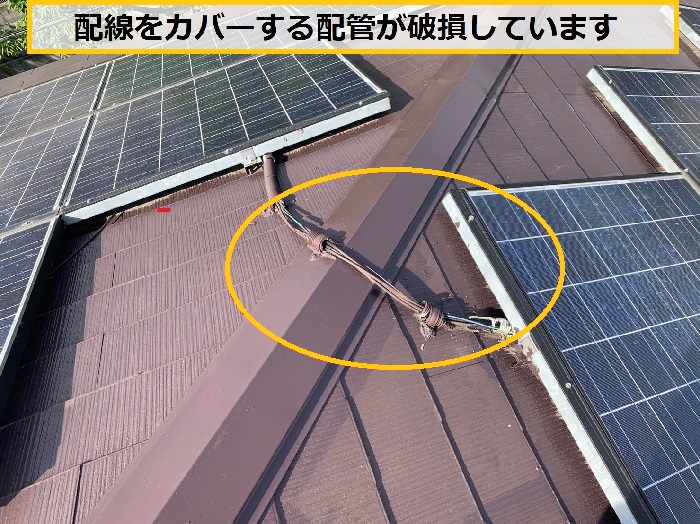 高槻市｜太陽光パネル設置後に雨漏り発生！？屋根無料点検で分かった意外な原因とは