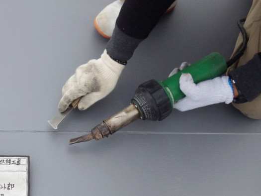 塩ビシートジョイント熱融着