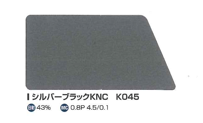 たてひらシルバーブラックKNC K045