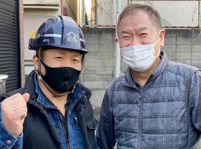 お客様と記念撮影