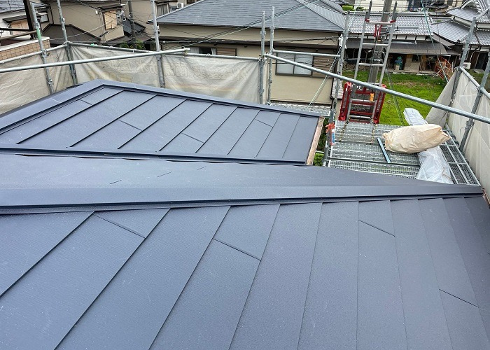 吹田市でのかあら屋根葺き替え工事完了