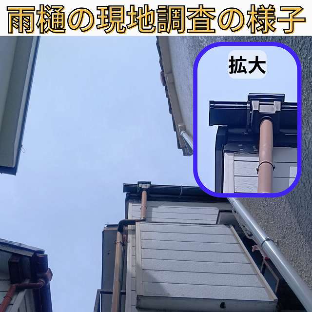 現地調査　雨樋