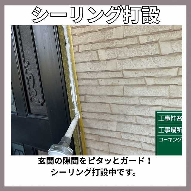 シーリング　打設