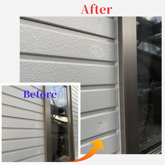 シーリング　窓枠　ビフォーアフター