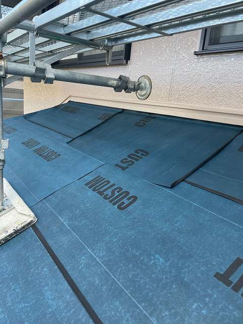 ルーフィング　屋根工事