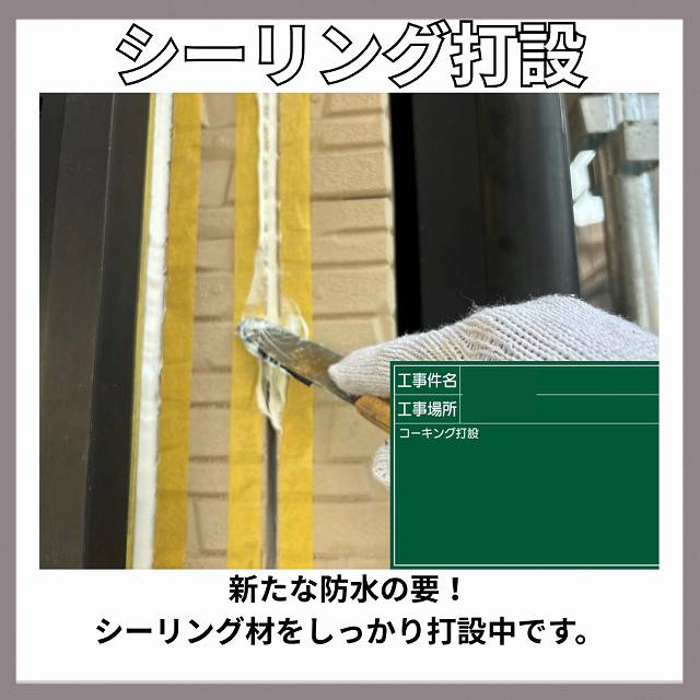 シーリング　打設