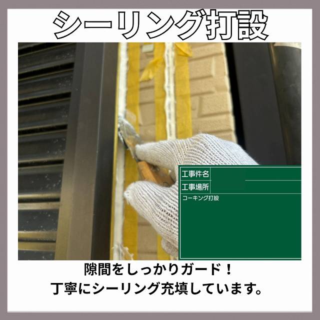 シーリング　打設