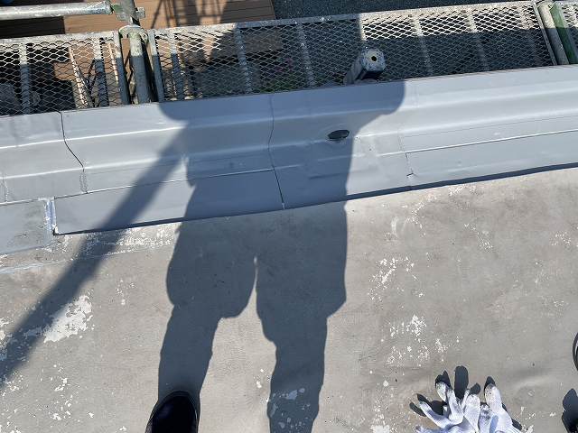 防水工事　屋上　ドレン　完成