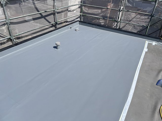 塩ビシート設置　防水工事