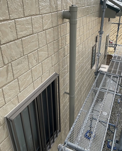 外壁塗装　足場