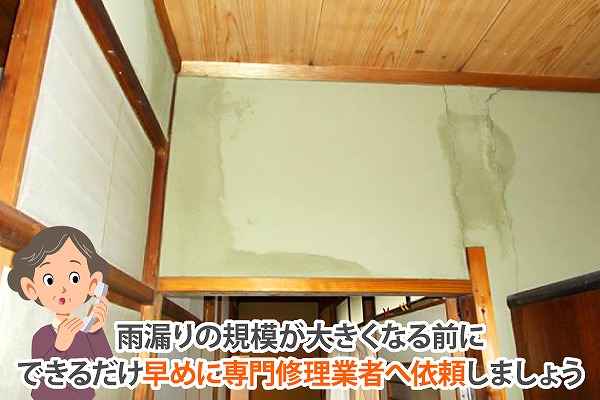 雨漏り　業者