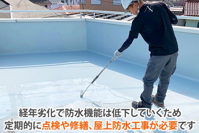 屋上　防水工事　陸屋根