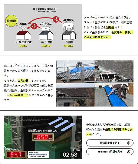 簡単施工　スーパーガルテクト