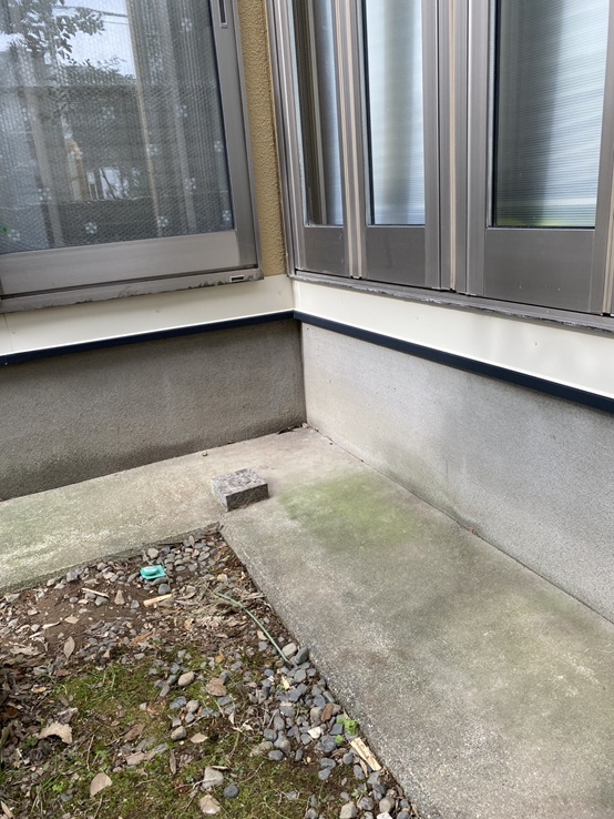 濡れ縁撤去と外壁補修