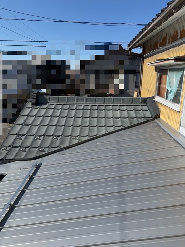 雨漏り屋根　工事完了