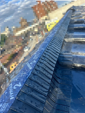 面戸シートを被せて密着させます