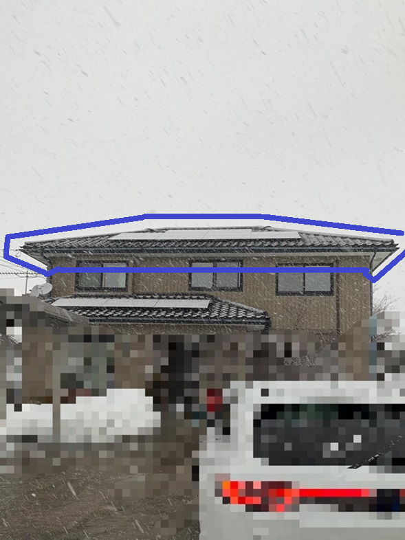 太陽光からの落雪