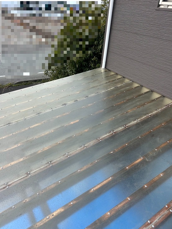 ウッドデッキ屋根の補修完了