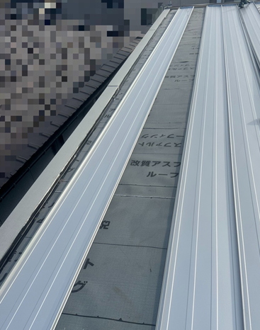 立平葺きで施工