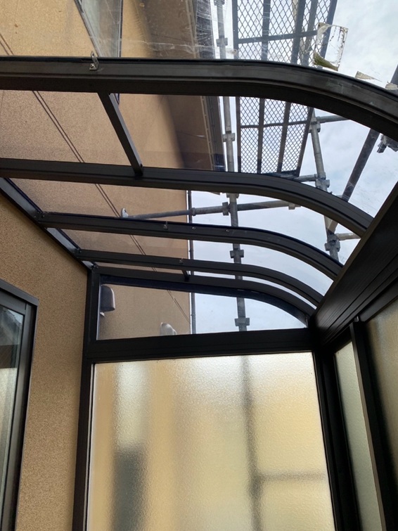 サンルーム屋根のパネル交換施工後