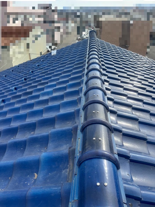 棟瓦積み直し工事完了