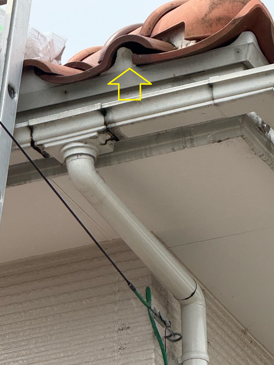 捲れていた面戸を元に戻しました