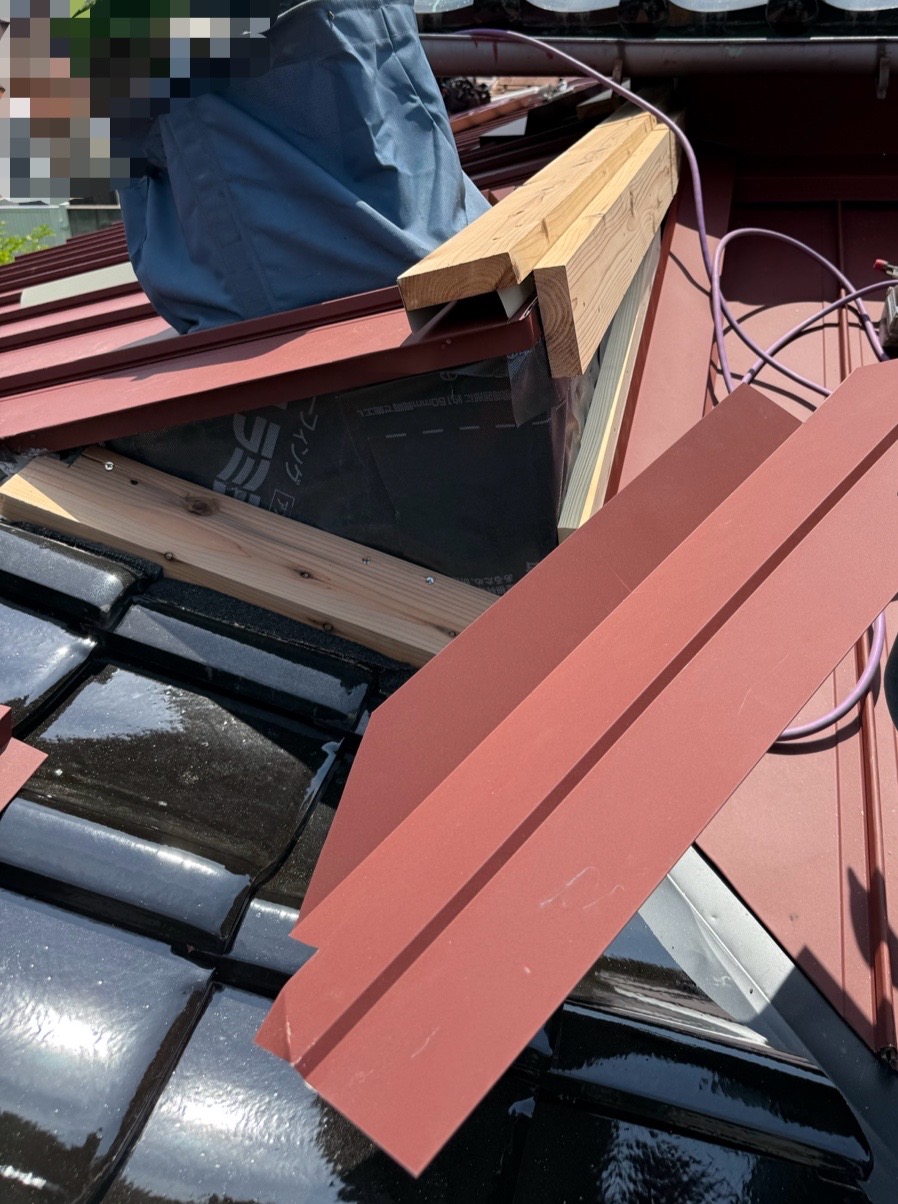 水切り金具を設置する木下地