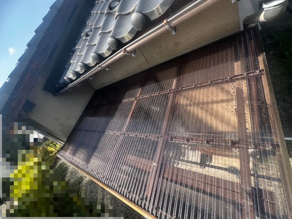 ポリカ波板張り替え工事完了