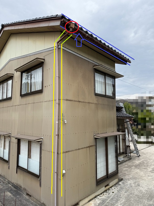 雨どいもすべて交換します