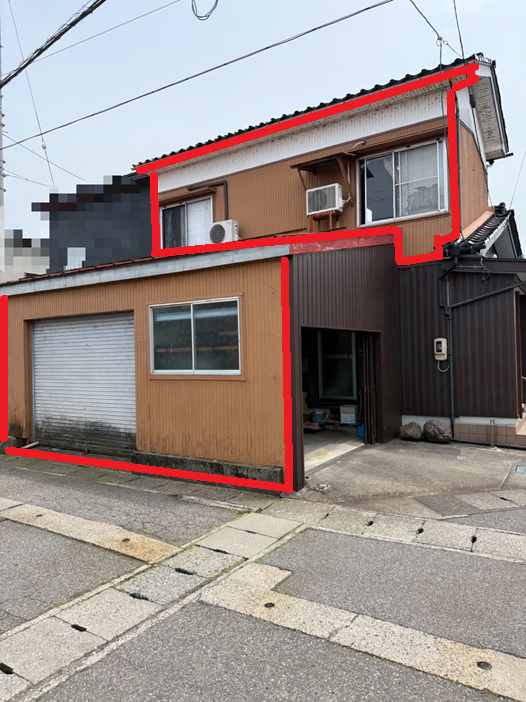 左側面のみ外壁の張り替え工事の見積もり