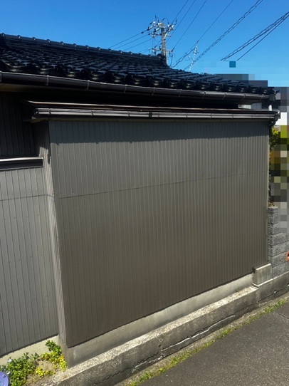 新しいトタン設置