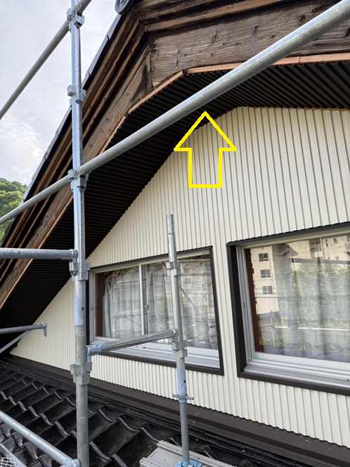 軒天をSGLガルバリウム鋼板でカバー