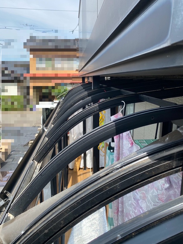 屋根パネルを全て取り外しました