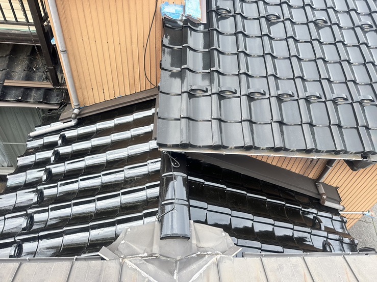 瓦屋根葺き替え工事完了