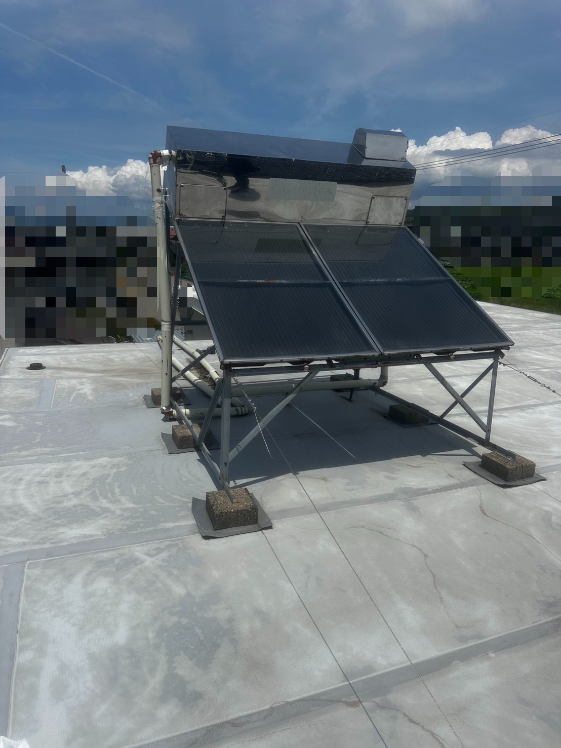 使わなくなった太陽熱温水器