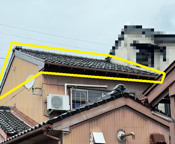 2階屋根の葺き替え工事