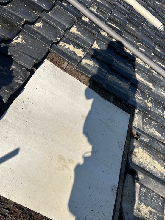 木下地を重ねて設置