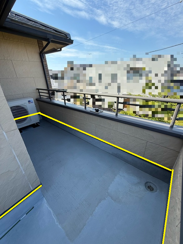 ベランダの防水工事希望