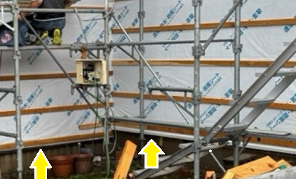 土台水切りの設置