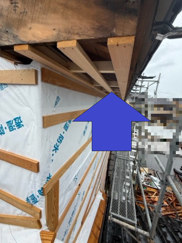 軒天・破風板も設置します