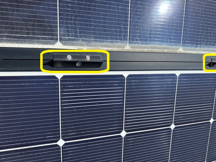 太陽光パネルの雪止めを取り外したいそうです